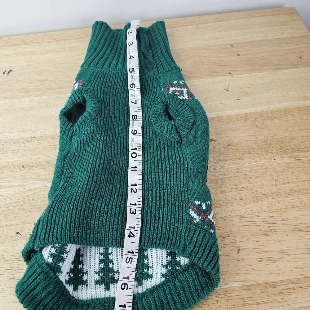 Naughty Nice I Tried Therapy‎ Dog Christmas Sweater Green Holiday Pet Clothes